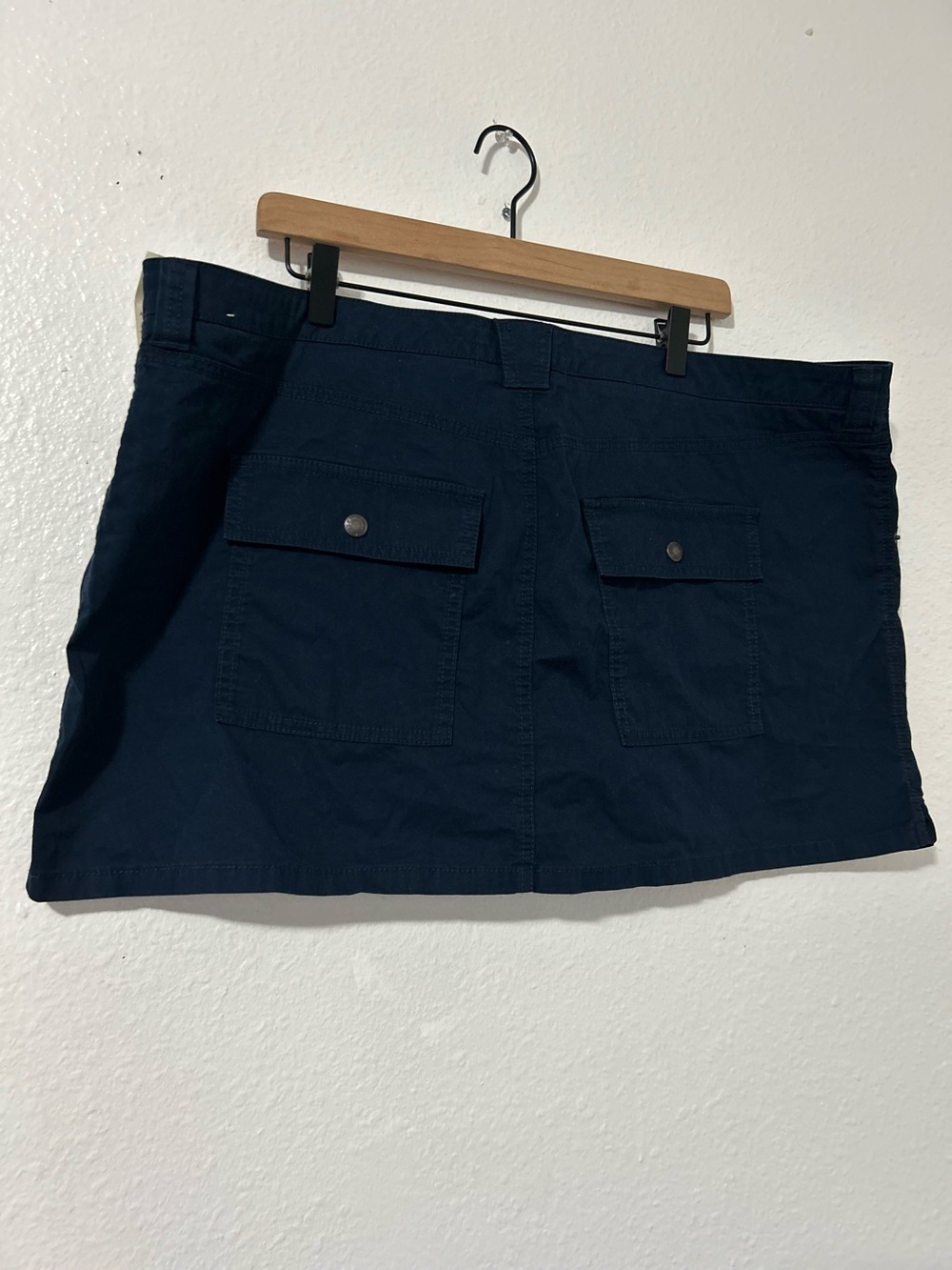 Abercrombie & Fitch NAVY BLUE MINI SKIRT SIZE  XL - Picture 5 of 6